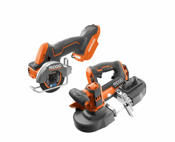 R87547B-R8604B 18V Cordless 2-Tool Combo Kit with SubCompact Brushless 3 in. Multi-Material Saw and Compact Band Saw (Tools Only)