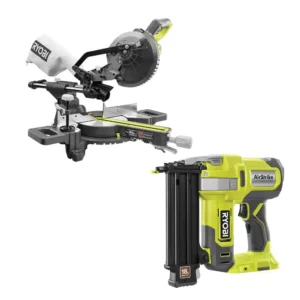 PBT01B-P321  18V Cordless 2-Tool Combo Kit with 7-1/4 in. Sliding Compound Miter Saw and  Brad Nailer (Tools Only)