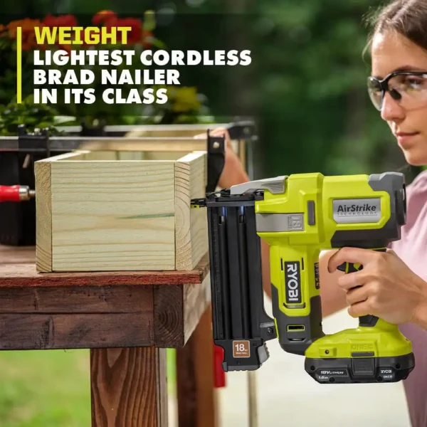 PBT01B-P321  18V Cordless 2-Tool Combo Kit with 7-1/4 in. Sliding Compound Miter Saw and  Brad Nailer (Tools Only) - Image 6
