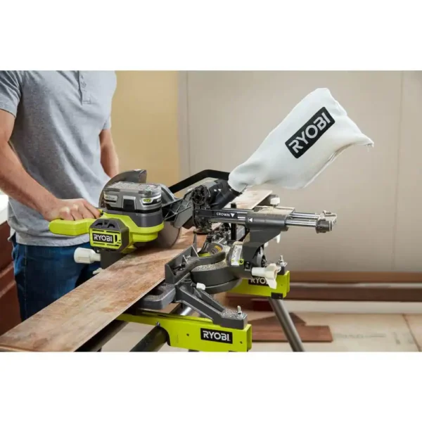 PBT01B-P321  18V Cordless 2-Tool Combo Kit with 7-1/4 in. Sliding Compound Miter Saw and  Brad Nailer (Tools Only) - Image 9