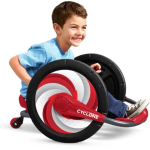 Cyclone Ride-on for Kids, Arm Powered, 16  Wheels, Red