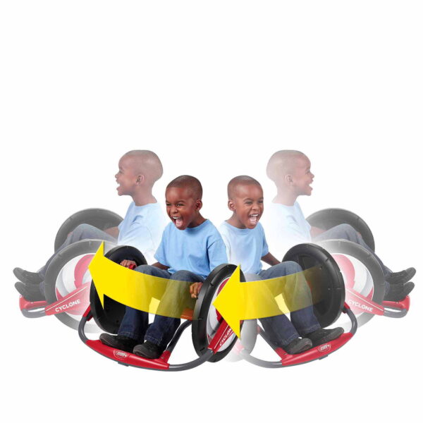 Cyclone Ride-on for Kids, Arm Powered, 16  Wheels, Red - Image 3