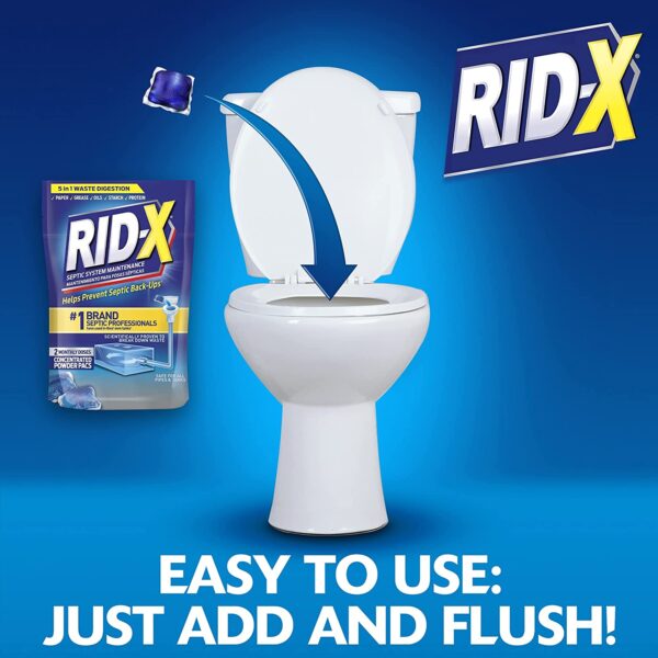 Rid-X Septic Treatment, 12 Month Supply of Septi-Pacs, 12.6 Oz - Image 7