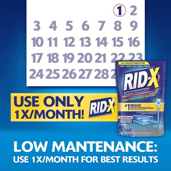 Rid-X Septic Treatment, 12 Month Supply of Septi-Pacs, 12.6 Oz - Image 5
