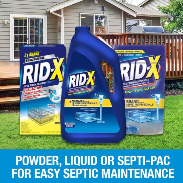 Rid-X Septic Treatment, 12 Month Supply of Septi-Pacs, 12.6 Oz - Image 3