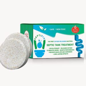 SEPTIFIX Septic Tank Treatment Tabs   Live Aerobic Bacteria Tablets for Your Septic Tank
