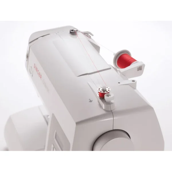 6180 Portable Sewing Machine with Easy Threading and Free Arm, White/Gray - Image 3