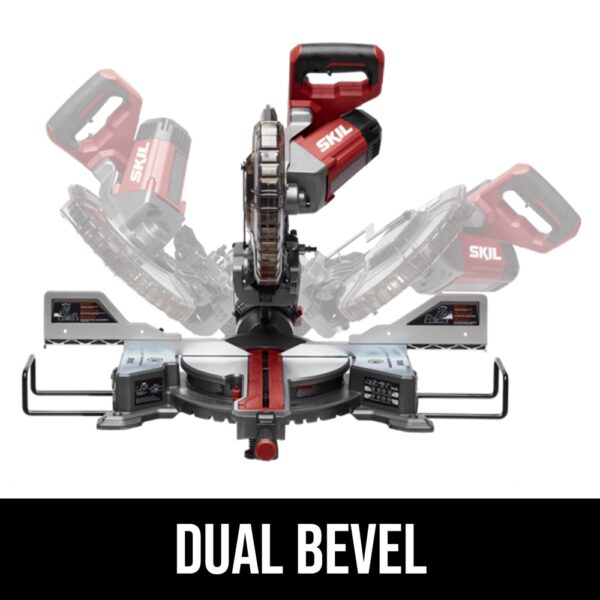 MS6305-00 10-in 15 Amps Dual Bevel Sliding Compound Corded Miter Saw - Image 3