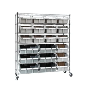 Seville Classics WEB67848-in W x 14-in D x 52.5-in H 7-Tier Extra-Large NSF 21-Bin Rack