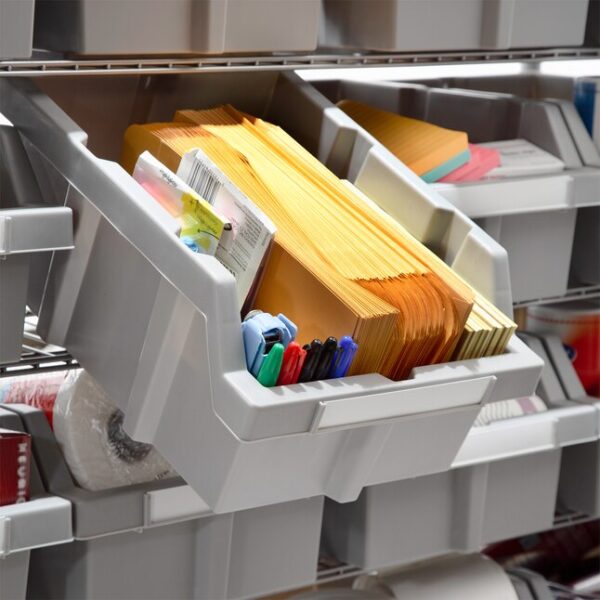 Seville Classics WEB67848-in W x 14-in D x 52.5-in H 7-Tier Extra-Large NSF 21-Bin Rack - Image 7