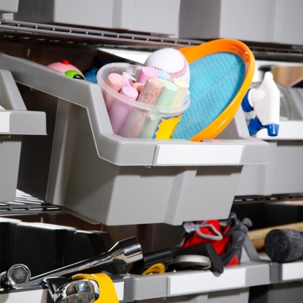 Seville Classics WEB67848-in W x 14-in D x 52.5-in H 7-Tier Extra-Large NSF 21-Bin Rack - Image 8
