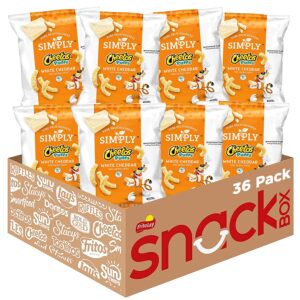 Simply Cheetos Puffs White Cheddar Cheese Flavored Snacks, 0.875 Ounce (Pack of 36)