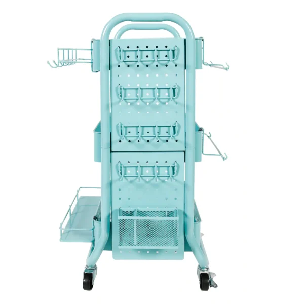 Simply Tidy Gramercy Rolling Cart   Teal - Image 2