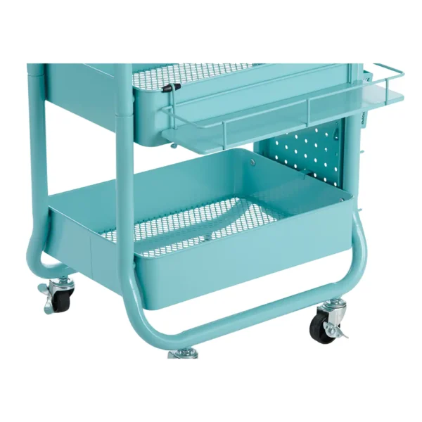 Simply Tidy Gramercy Rolling Cart   Teal - Image 6
