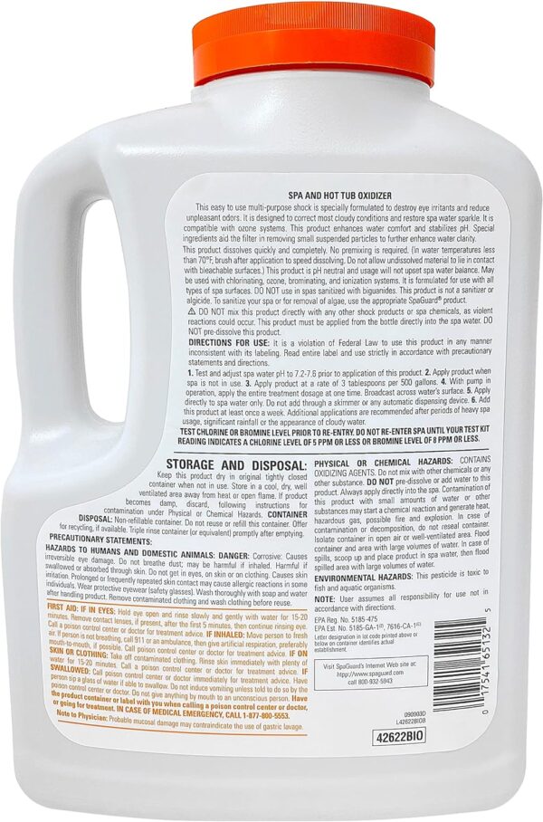 SpaGuard Enhanced Spa Shock 6lbs - Image 2