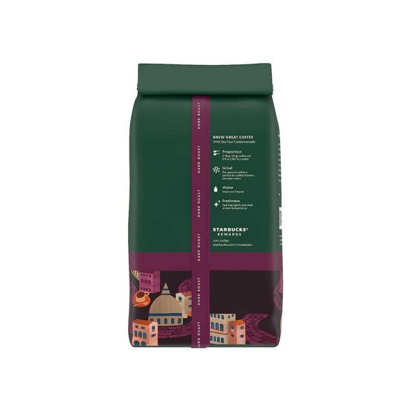 Starbucks Dark Roast Ground Coffee, Italian Roast, 100% Arabica, 6 bags (12 oz.) - Image 4