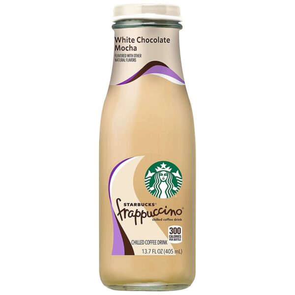Starbucks Frappuccino Coffee Drink, White Chocolate Mocha 13.7 fl oz Bottles (12 Pack) - Image 2