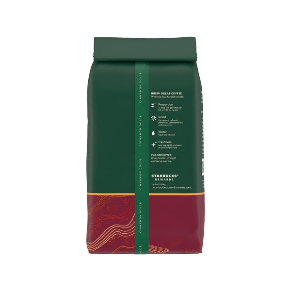 Starbucks Ground Coffee, Cinnamon Dolce Flavored Coffee, No Artificial Flavors, 100% Arabica, 6 bags (11 oz each) - Image 4