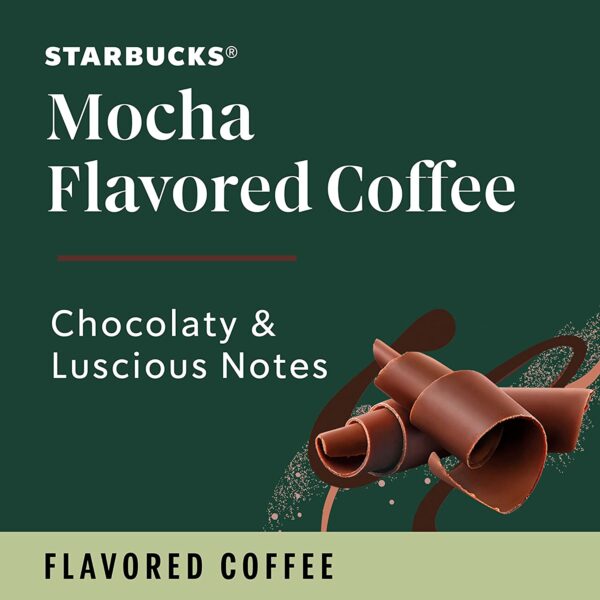 Starbucks Medium Roast K-Cup Coffee Pods, Mocha for Keurig Brewers, 6 boxes (60 pods total) - Image 3
