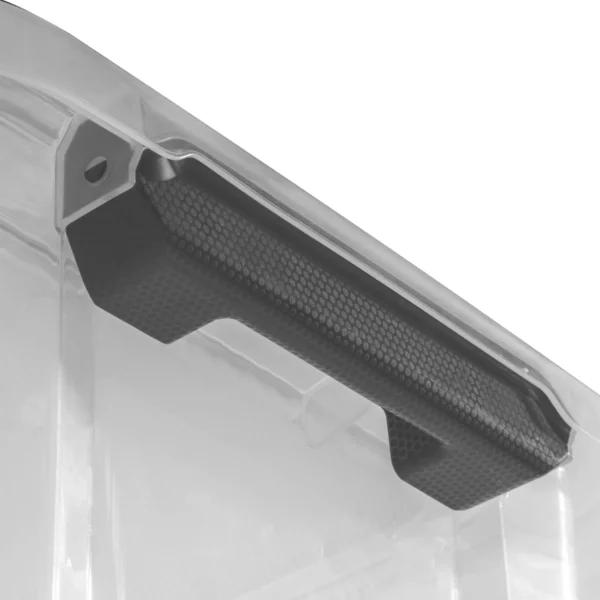 30 Qt. HingeLID Storage Box Plastic, Flat Gray, Set of 6 - Image 13