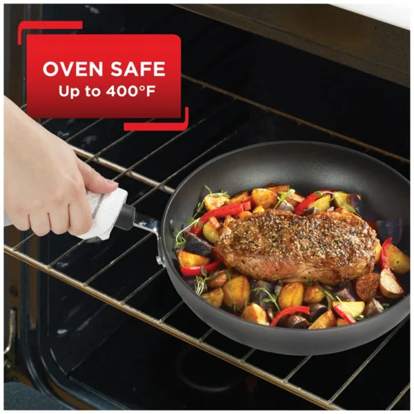E76582 Ultimate Hard Anodized, Nonstick 5 Qt. Jumbo Cooker, Black, 5 Quart, Grey - Image 4