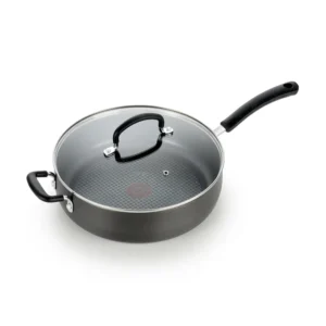 E76582 Ultimate Hard Anodized, Nonstick 5 Qt. Jumbo Cooker, Black, 5 Quart, Grey