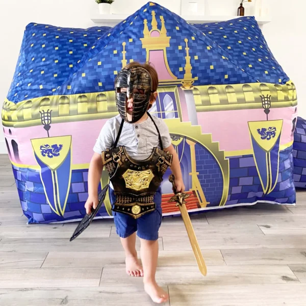 The Original AIR FORT Build A Fort in 30 Seconds, Inflatable Fort for Kids (Royal Castle) - Image 5