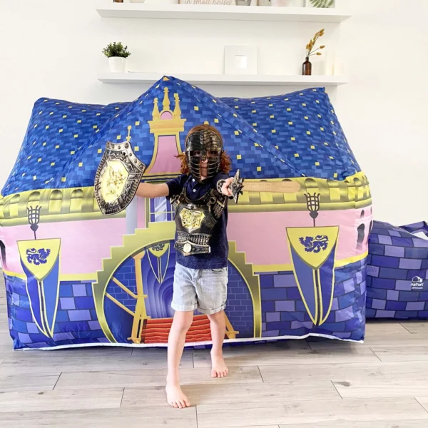 The Original AIR FORT Build A Fort in 30 Seconds, Inflatable Fort for Kids (Royal Castle) - Image 7