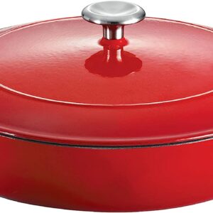 Covered Braiser  Cast Iron 4-Quart Gradated Red, 80131/050DS