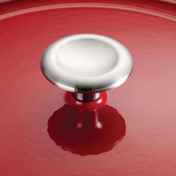 Covered Braiser  Cast Iron 4-Quart Gradated Red, 80131/050DS - Image 5