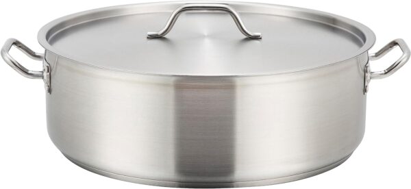 Stainless Steel 15 Quart Brasier with Cover