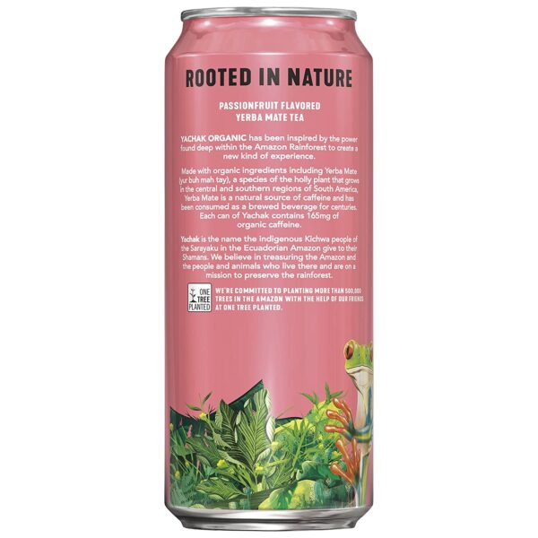 Yachak Yerba Mate Drink, Passionfruit, 16 Fl Oz, 12 Count - Image 4
