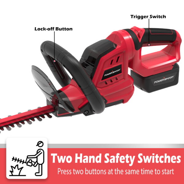 20V Lithium-Ion Cordless 22 inch Hedge Trimmer, PS76106A 2.0 Ah Battery and Charger Included - Image 5