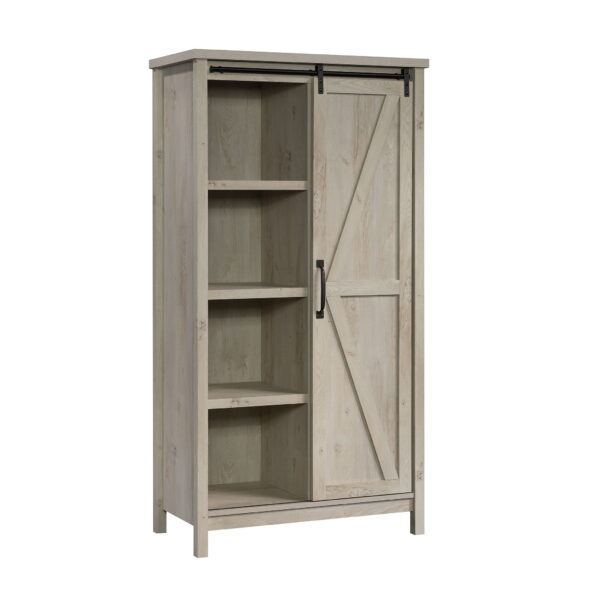 Gardens 66  Modern Farmhouse Bookcase Storage Cabinet, Rustic White Finish - Image 10
