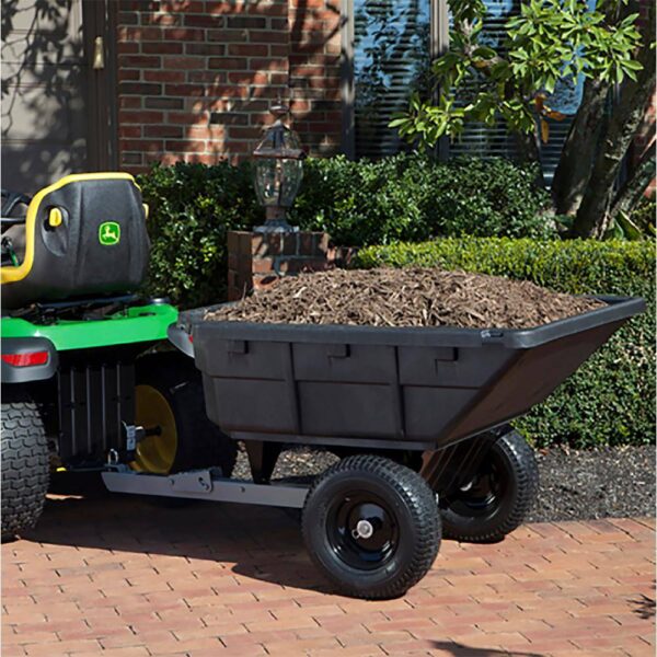 AllFitHD AF-1000PS 15 cu. ft. 1000 lb. Capacity Poly Swivel Dump Cart - Image 3