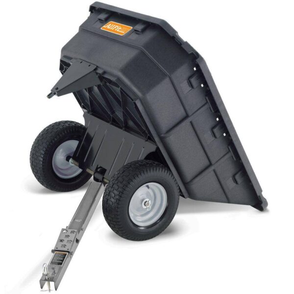 AllFitHD AF-1000PS 15 cu. ft. 1000 lb. Capacity Poly Swivel Dump Cart - Image 2