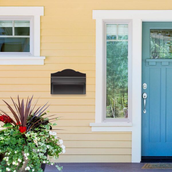 16600 Colonial Wall Mailbox, Black - Image 3