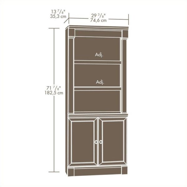 Library Bookcase with Doors, Select Cherry Finish - Image 4