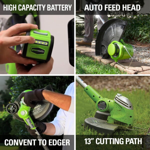 G-MAX 40V Lithium-Ion 13-inch Cordless String Trimmer/Edger (Tool Only) 21332 - Image 9