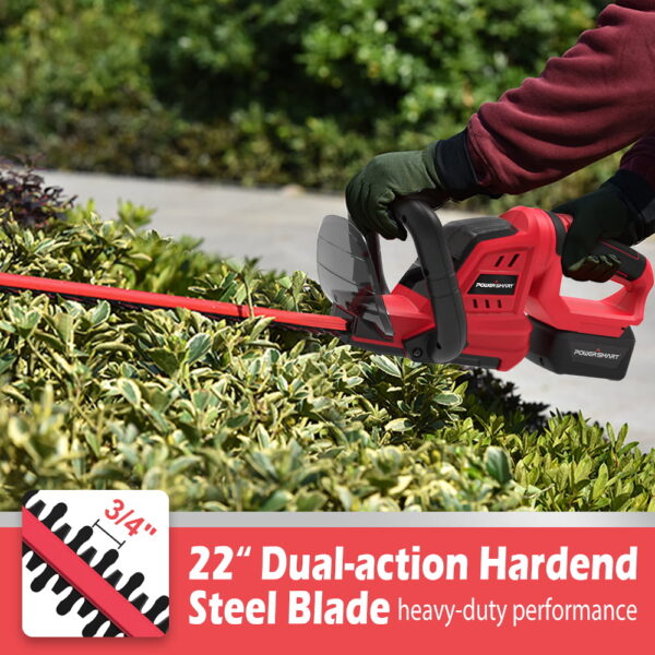 20V Lithium-Ion Cordless 22 inch Hedge Trimmer, PS76106A 2.0 Ah Battery and Charger Included - Image 3