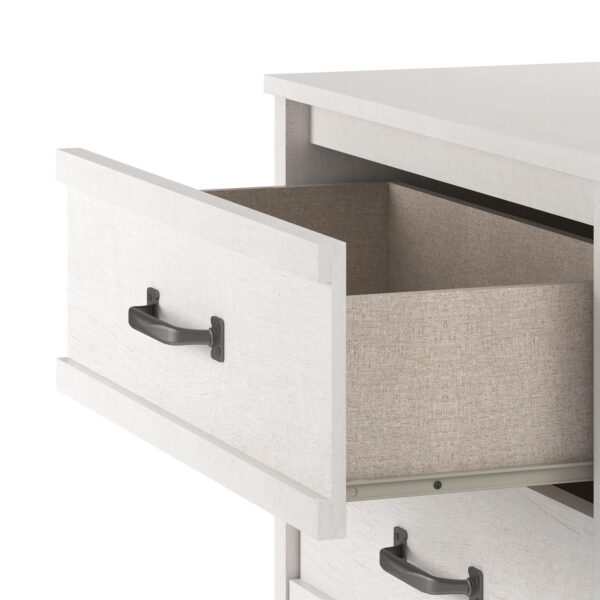 Gardens Rustic Ranch 6 Drawer Dresser, Ivory Oak - Image 7