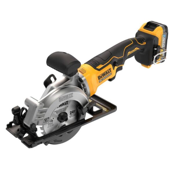 DCS571E1 Atomic 20-Volt Maximum Lithium-Ion Cordless Brushless 4-1/2 in. Circular Saw Kit with 1.7 Ah Battery and Charger - Image 5