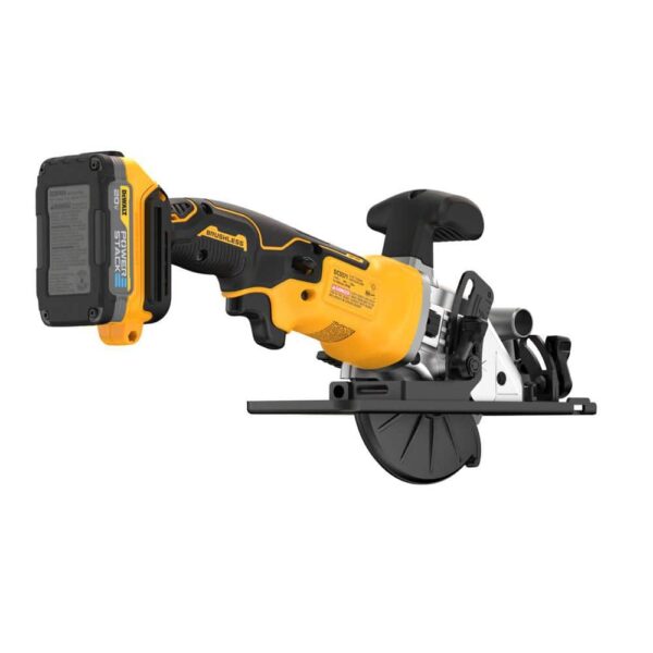 DCS571E1 Atomic 20-Volt Maximum Lithium-Ion Cordless Brushless 4-1/2 in. Circular Saw Kit with 1.7 Ah Battery and Charger - Image 2
