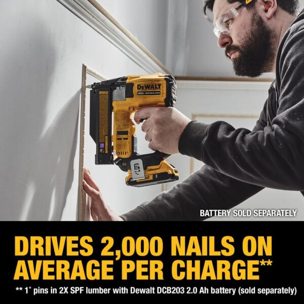 DCN623B ATOMIC 20V MAX Lithium Ion Cordless 23 Gauge Pin Nailer Tool Only - Image 3