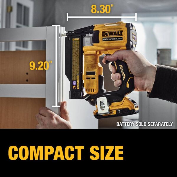 DCN623B ATOMIC 20V MAX Lithium Ion Cordless 23 Gauge Pin Nailer Tool Only - Image 4