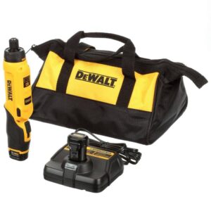 DCF680N2 8V MAX Cordless Gyroscopic Screwdriver with Adjustable Handle, (2) 1.0Ah Batteries, Charger, and Bag