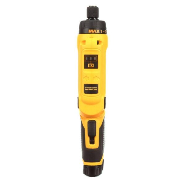DCF680N2 8V MAX Cordless Gyroscopic Screwdriver with Adjustable Handle, (2) 1.0Ah Batteries, Charger, and Bag - Image 7
