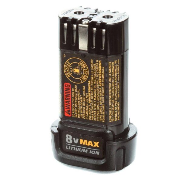 DCF680N2 8V MAX Cordless Gyroscopic Screwdriver with Adjustable Handle, (2) 1.0Ah Batteries, Charger, and Bag - Image 13
