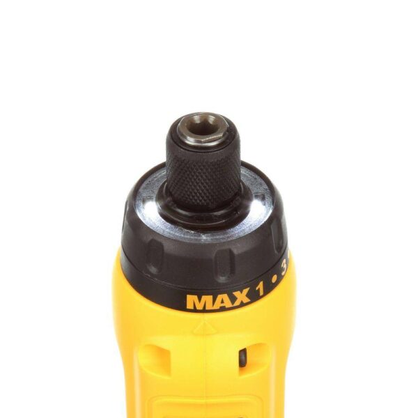 DCF680N2 8V MAX Cordless Gyroscopic Screwdriver with Adjustable Handle, (2) 1.0Ah Batteries, Charger, and Bag - Image 11