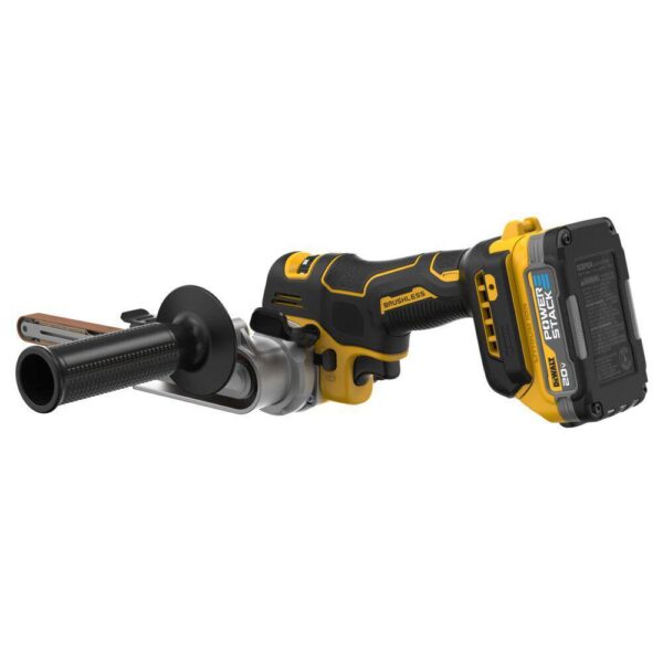DCM200E1 20-Volt MAX XR Lithium-Ion 18 in. Cordless Bandfile Kit with 1.7 Ah Battery, Charger and (2) 80 Grit Belts - Image 5